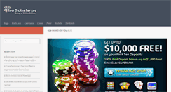 Desktop Screenshot of newcasinoforyou.com